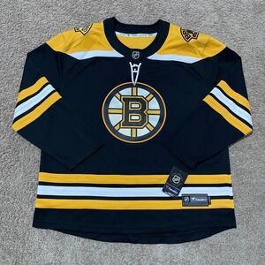Boston Bruins Jersey Mens XXL 2XL Black Gold Hockey Fanatics Breakaway NHL